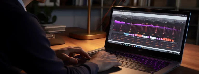 a person working on a laptop with the yoast insights tool open on the screen, optimizing their seo potential.