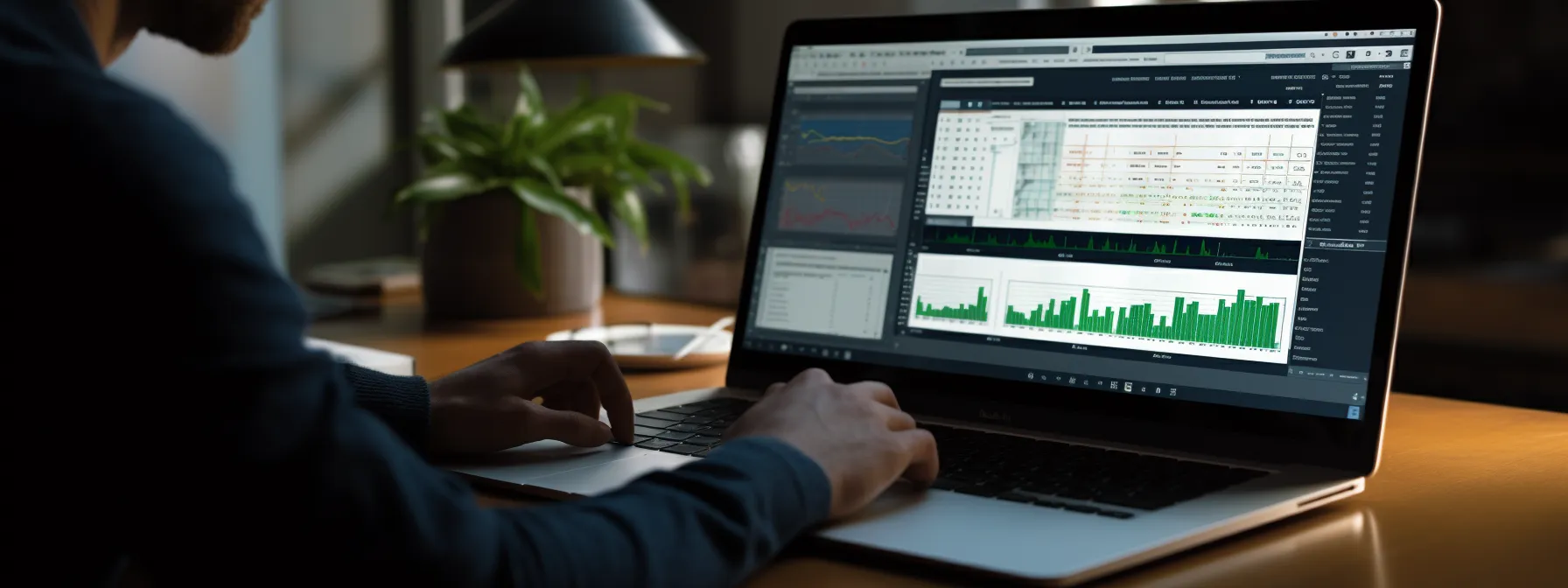 a person using a keyword research tool on a computer screen.