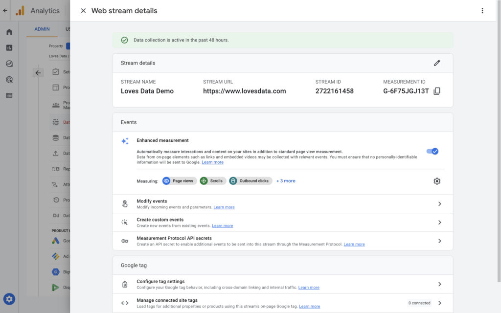 Google Analytics Scroll Depth Events Example from LovesData