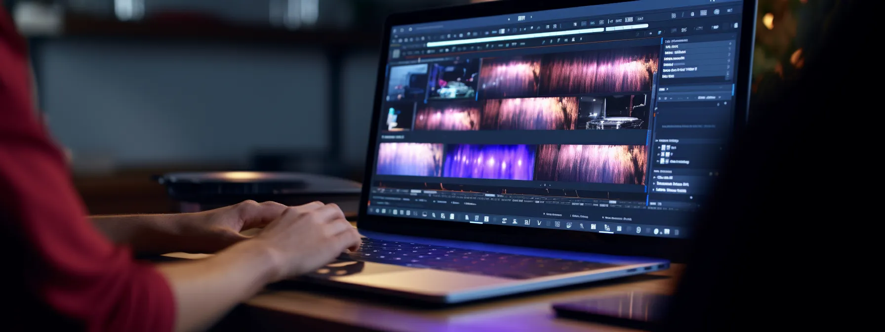 a person optimizing heading tags with relevant keywords on a laptop screen.