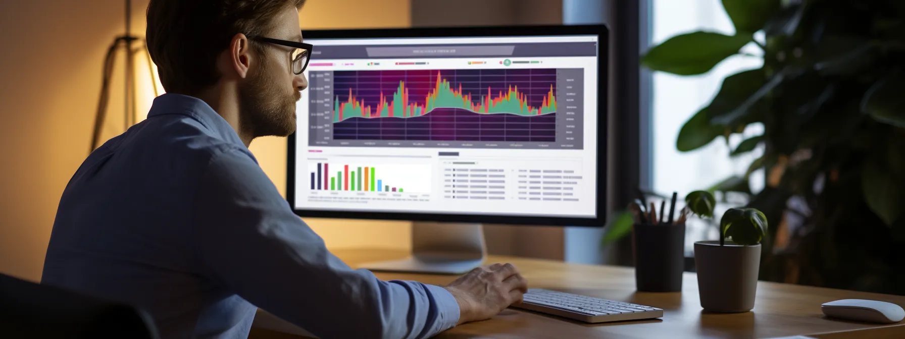 a person analyzing yoast insights on a computer screen, implementing strategic keyword targeting for seo optimization.