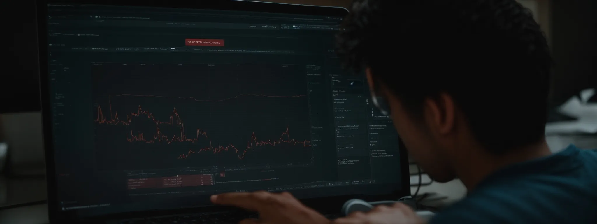 an seo professional reviews data on a computer screen, optimizing webpage titles for search relevance.
