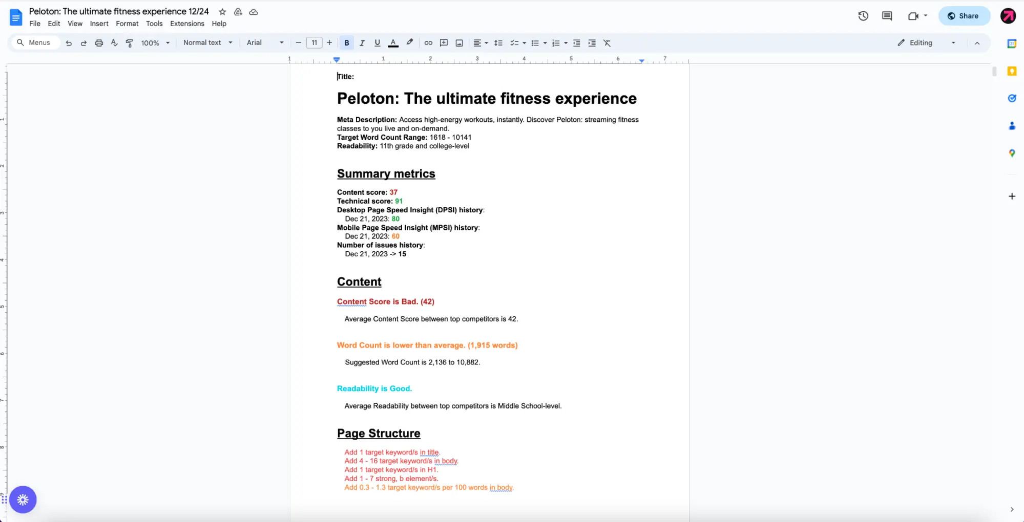 Share On-Page Audits with Clients and Other Members of your Team