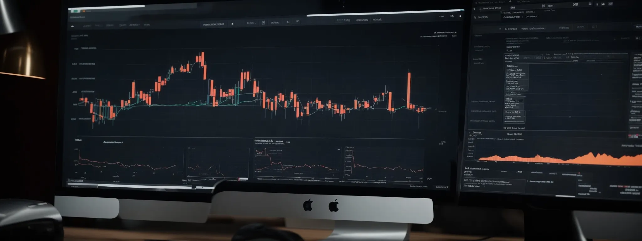 a computer screen displaying graphs and charts with the amazon website in the background, illustrating data analysis and market research.
