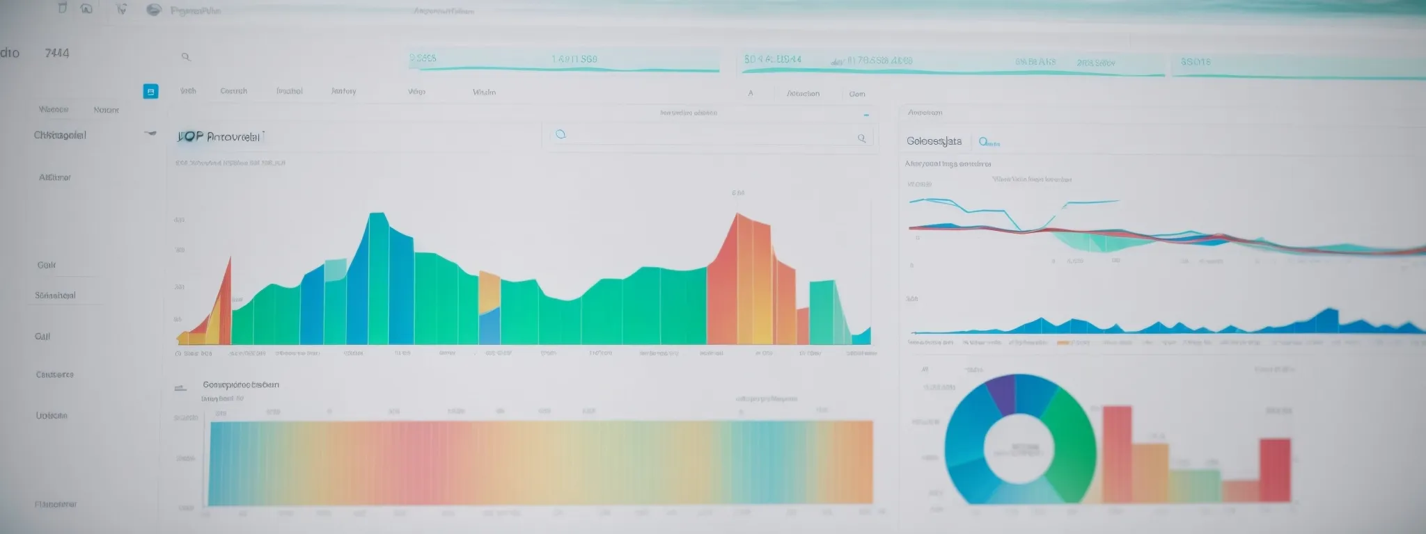 a close-up view of a computer screen displaying colorful analytics graphs focused on amazon ppc performance.