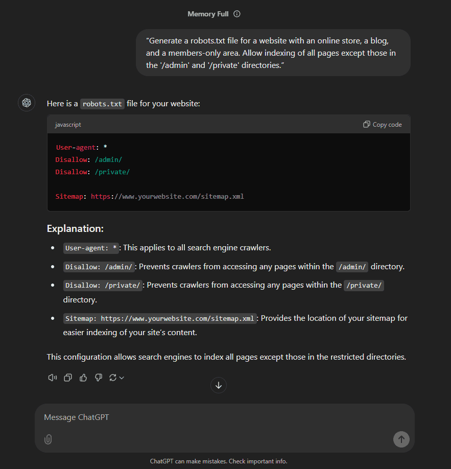chatgpt robots text