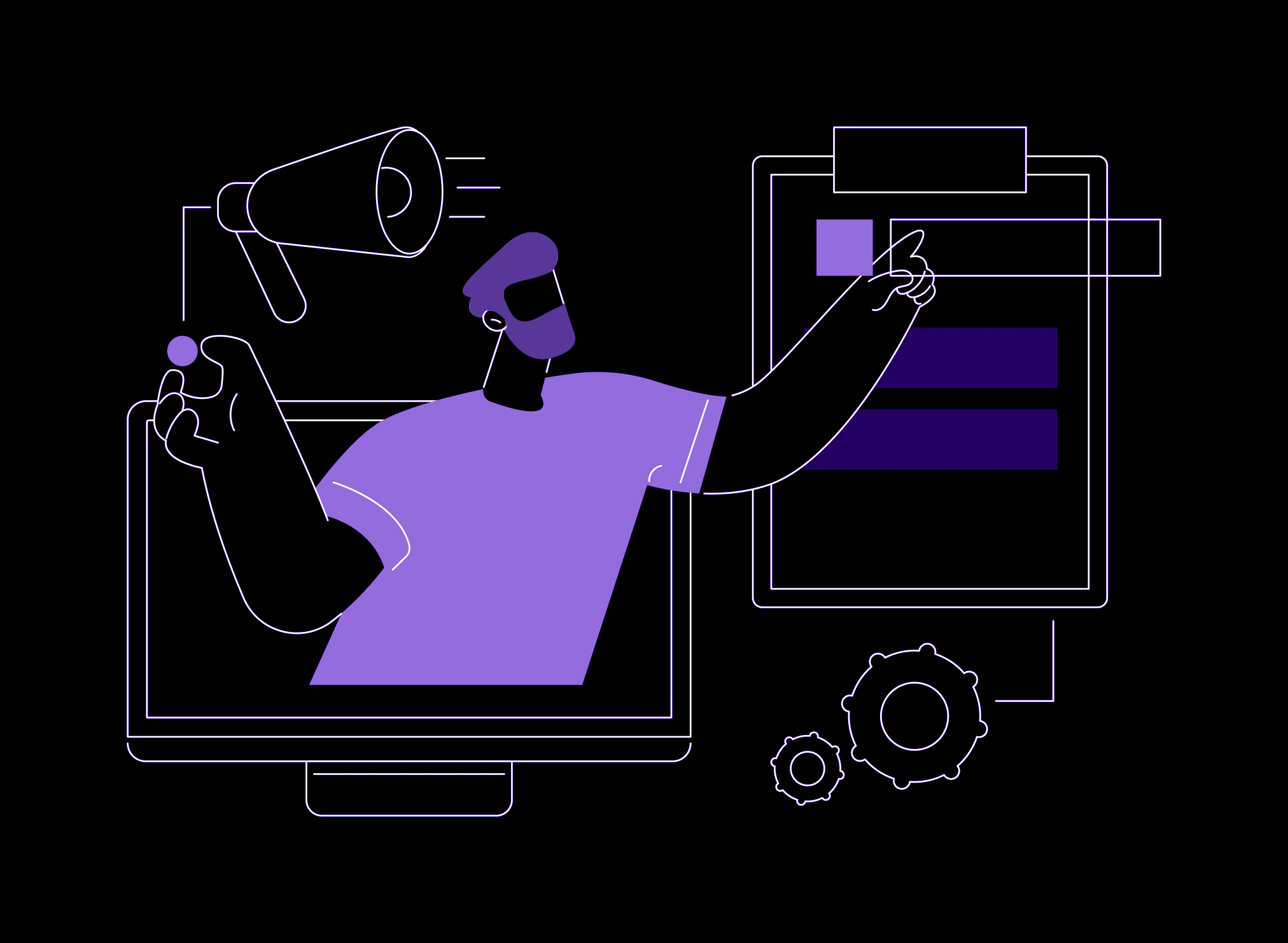 AI Content Production and Templates - Dark