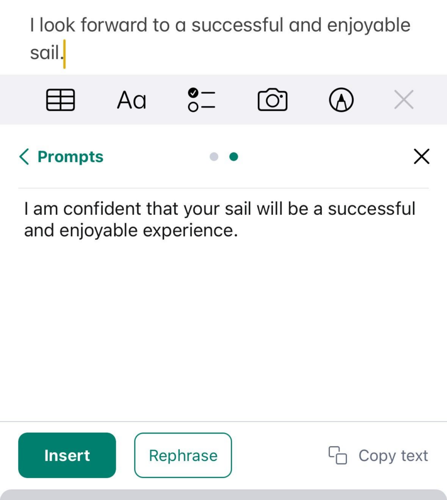Grammarly Content Rephrase Feature
