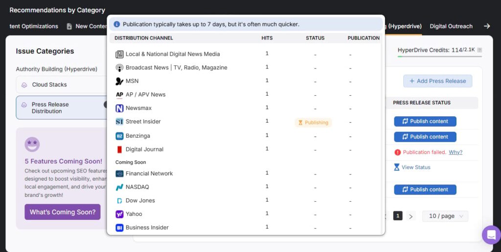 OTTO press release syndication tool manick bhan distribution channels