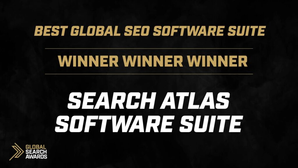 Search Atlas Earns Prestigious Best SEO Global Software Suite at Global Search Awards 2024