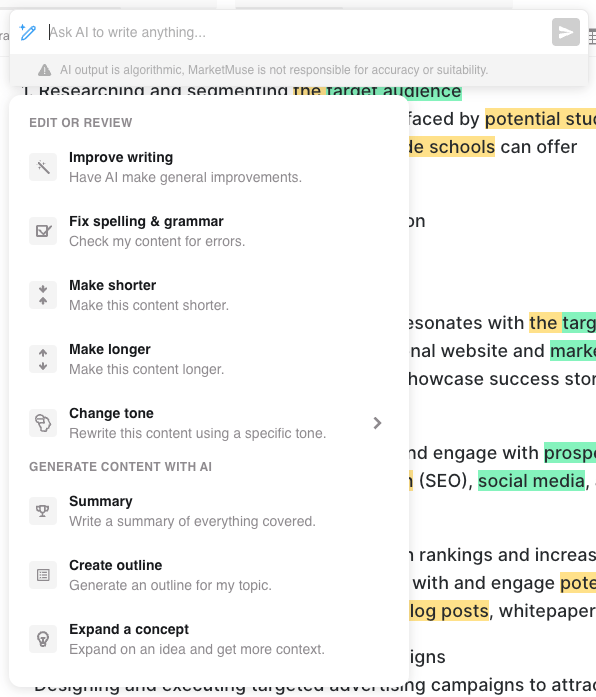 marketmuse ai tool