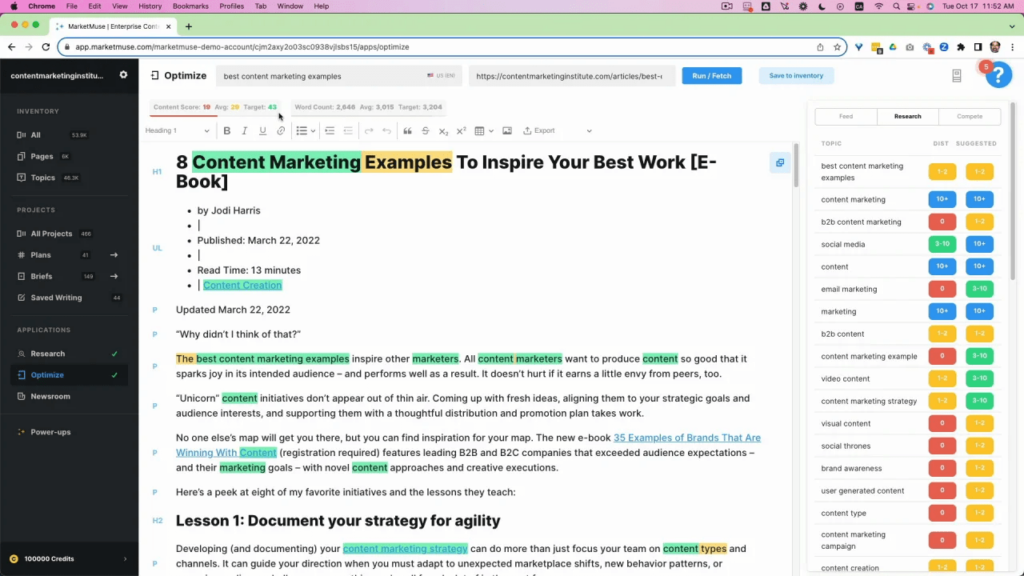 marketmuse content writer