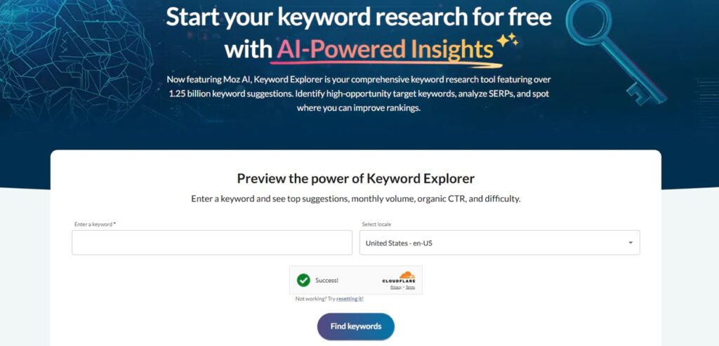 moz keyword explorer