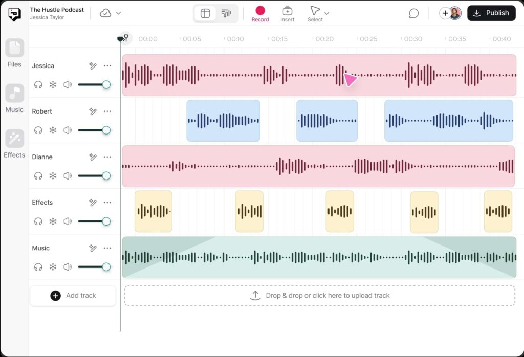 podcastle dashboard