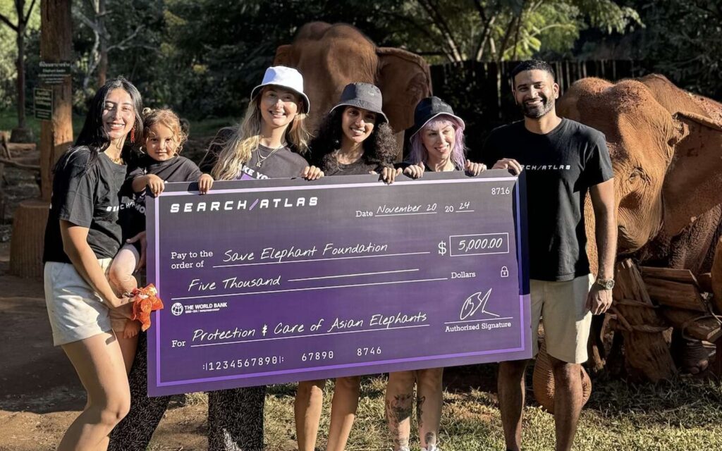 search atlas donates to save elephant foundation
