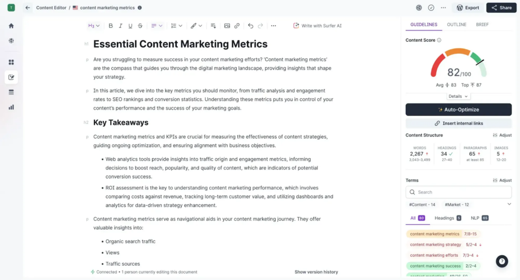 Frase content editor