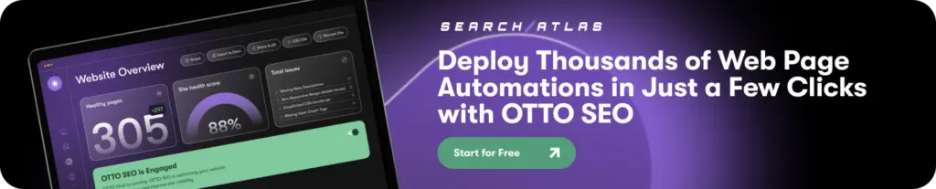 OTTO Blog Banner Web Page Automations