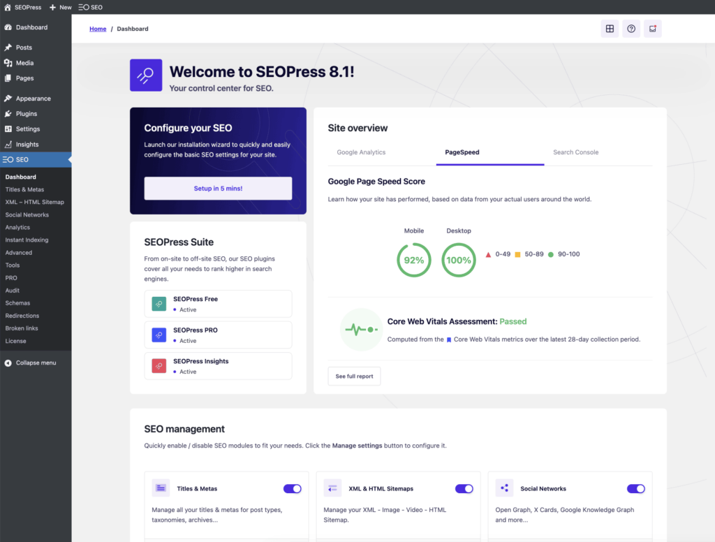 SEOPress wp plugin