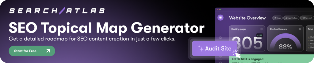 Search Atlas SEO Topical Map Blog Banner