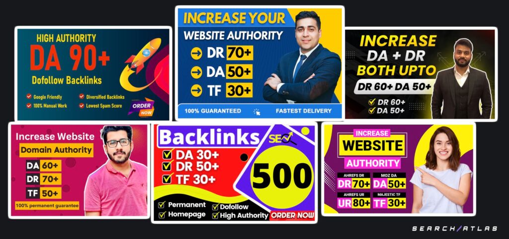 backlinks sellers domain authority da domain rating dr trust flow tf manipulate metrics