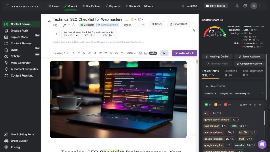 content genius image 3 high readability score content