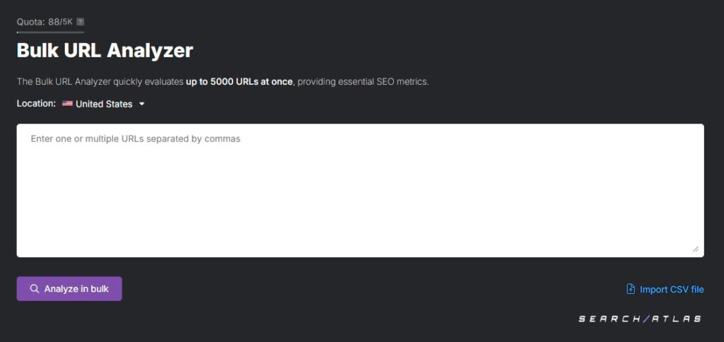 search atlas bulk url analyzer