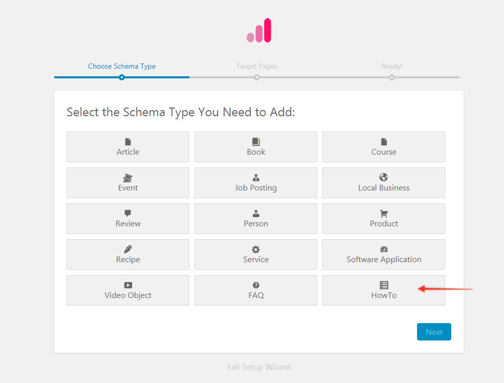 Schema Pro WP Plugin Selecting Schema Type