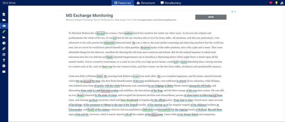 slickwrite editor