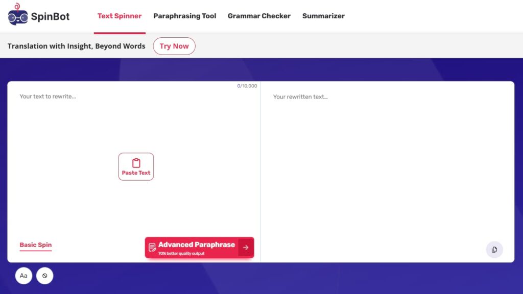 spinbot content editor