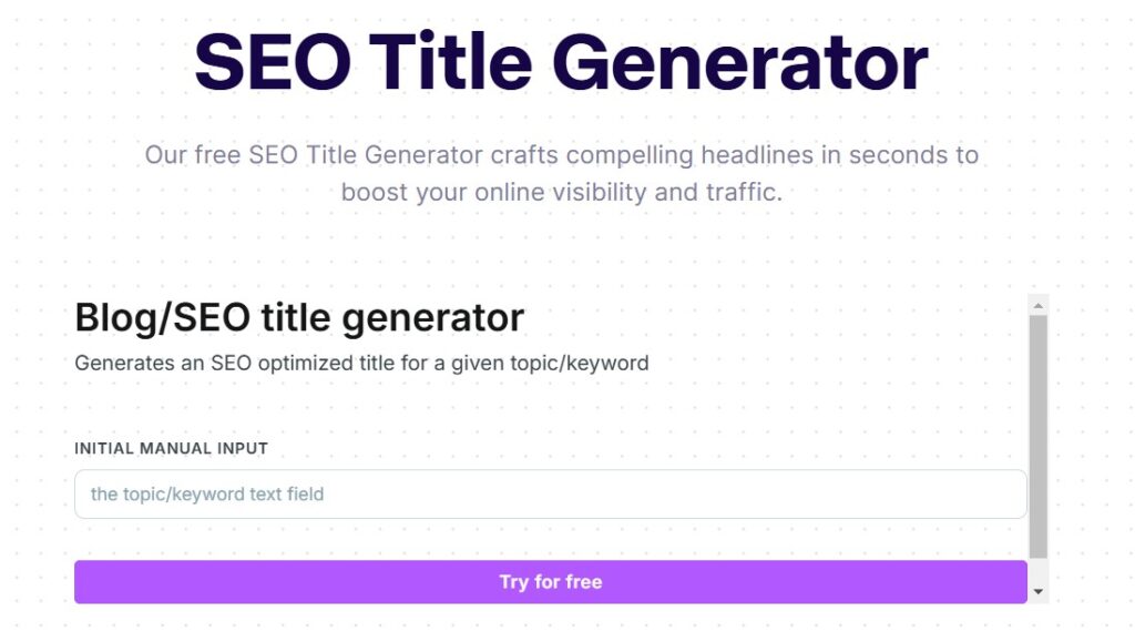 copy.ai seo title generator