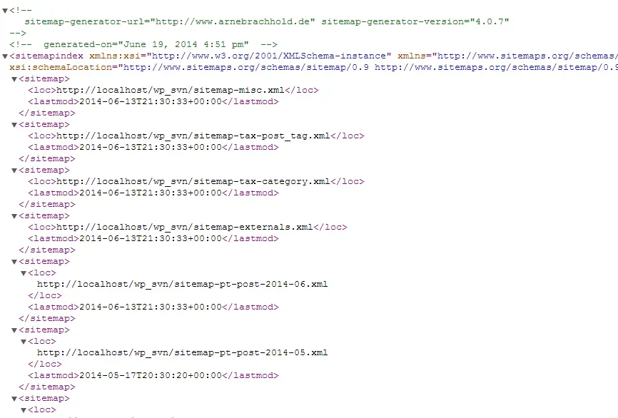 XML sitemap generator for Google