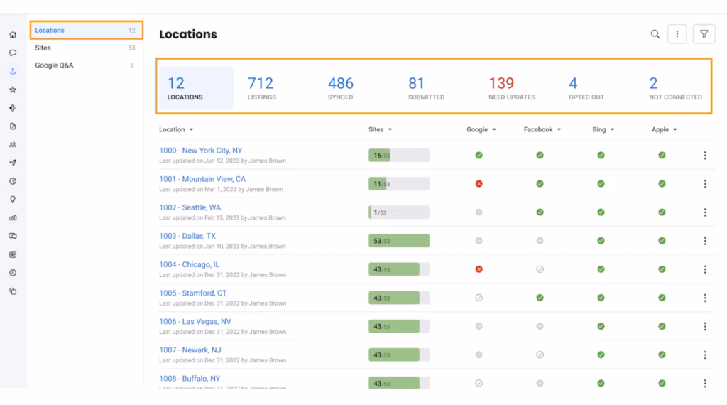 birdeye listing management
