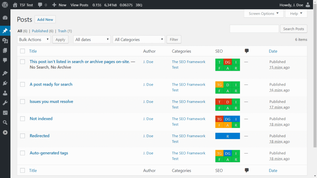 The SEO Framework Posts