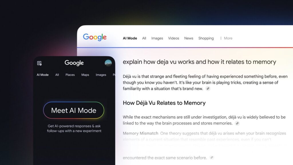 google ai mode via Google
