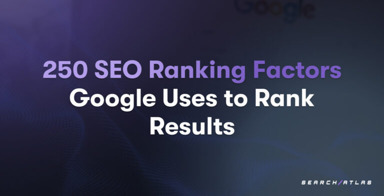 search engine ranking factors
