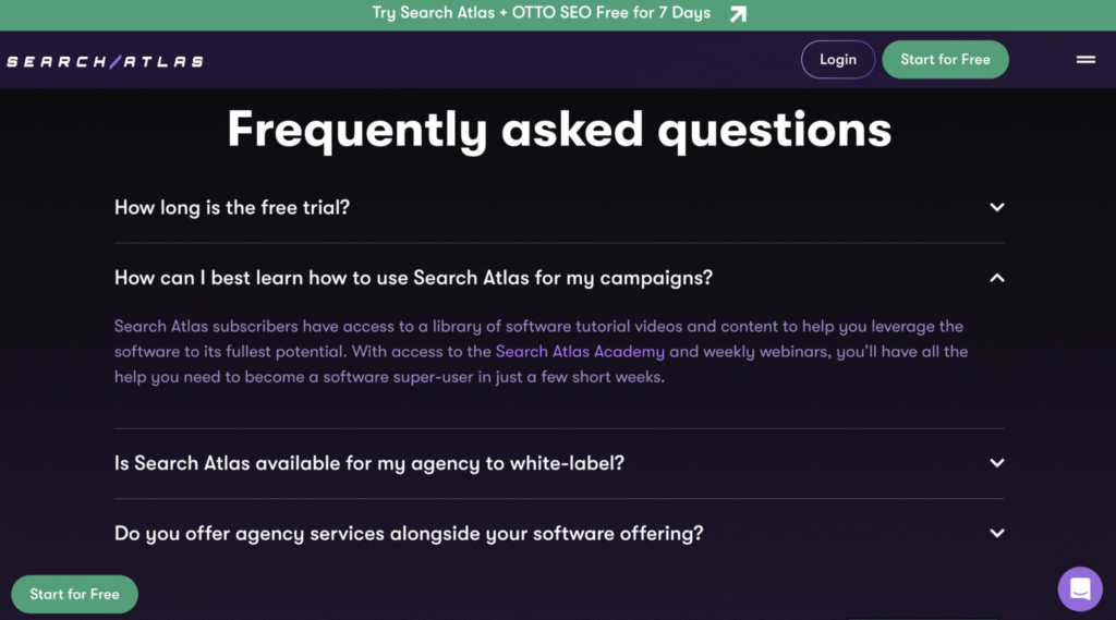 frequently asked questions search atlas