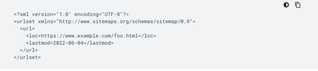 sitemap xml