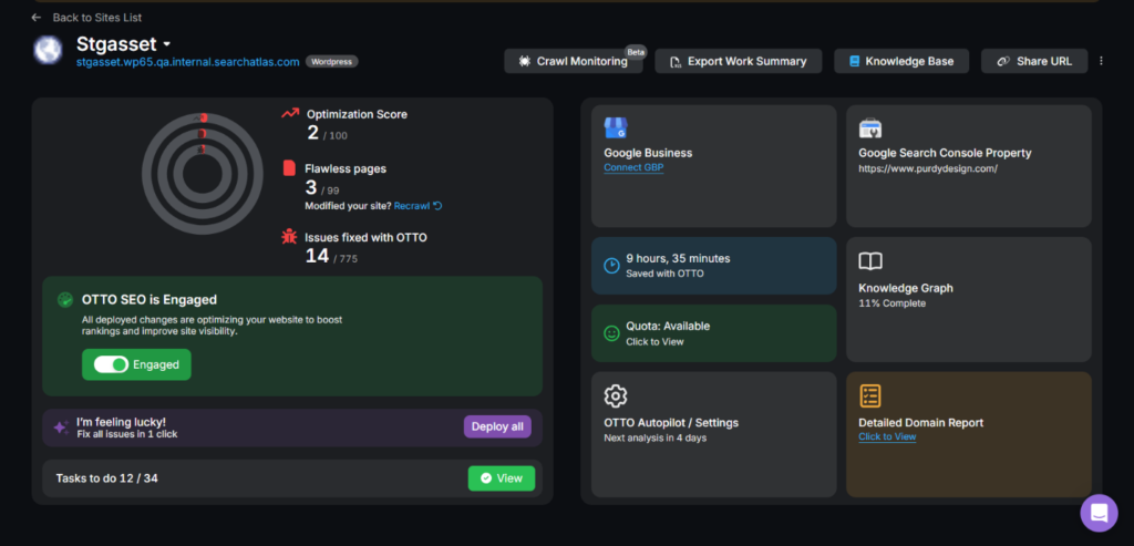 engaging otto seo for seo audit