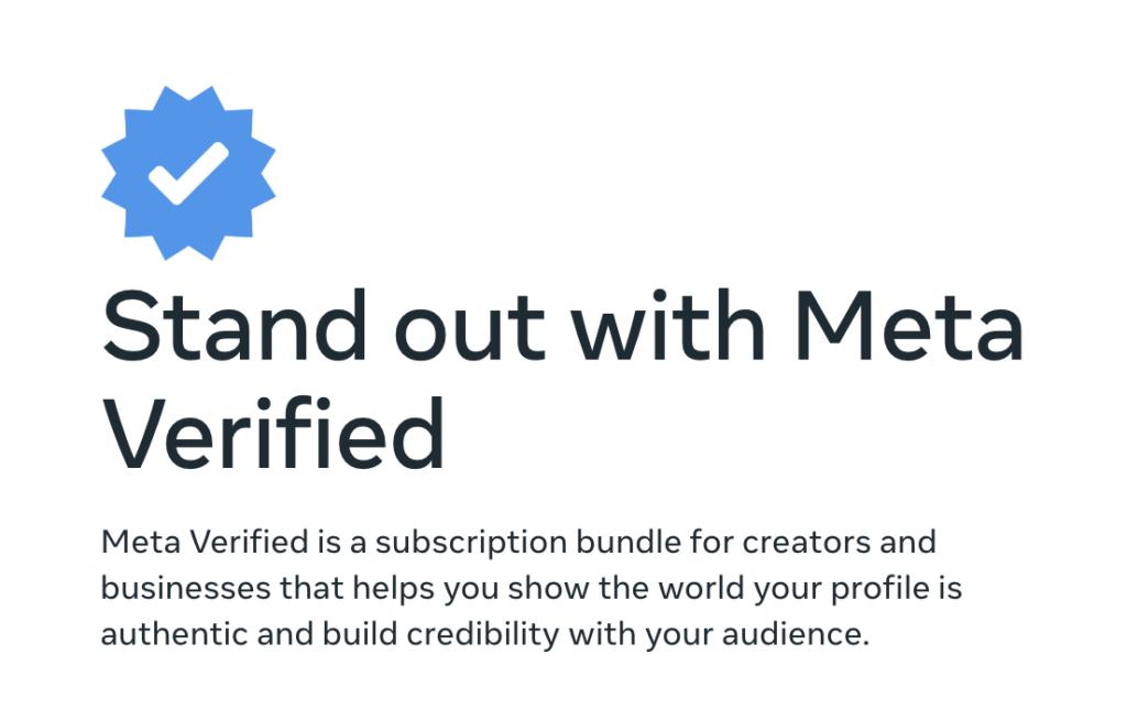 meta verified check