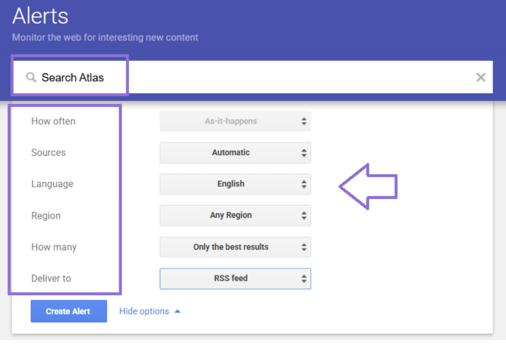 search atlas brand mentions google alerts