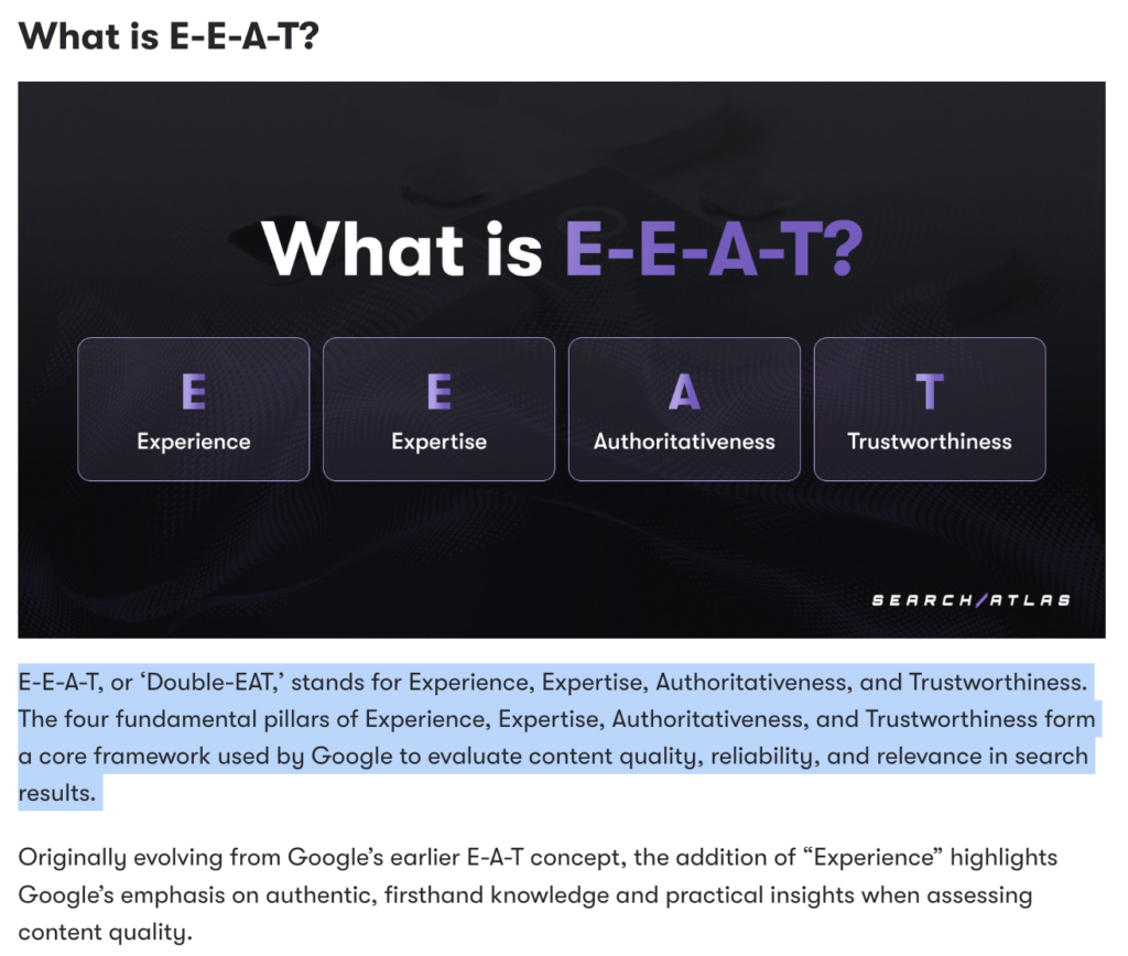 "What is" Definitions answer in a blog