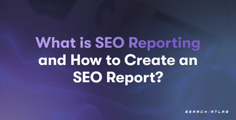 how to create seo report