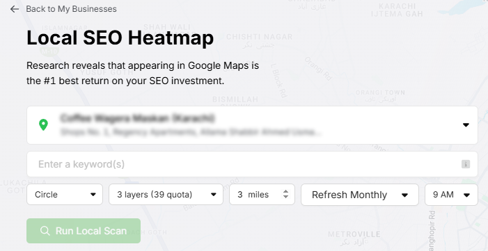 Configure the Heatmap step 1