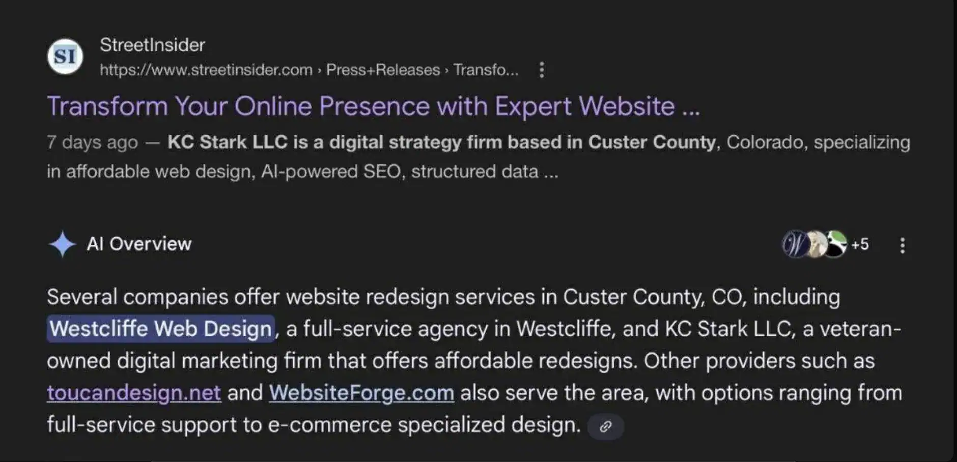 Search results about streetinsider.com