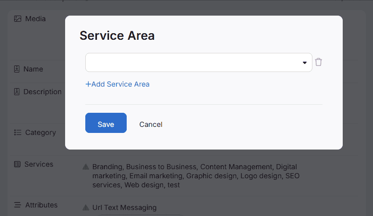 Service Area Support GBP Galactic