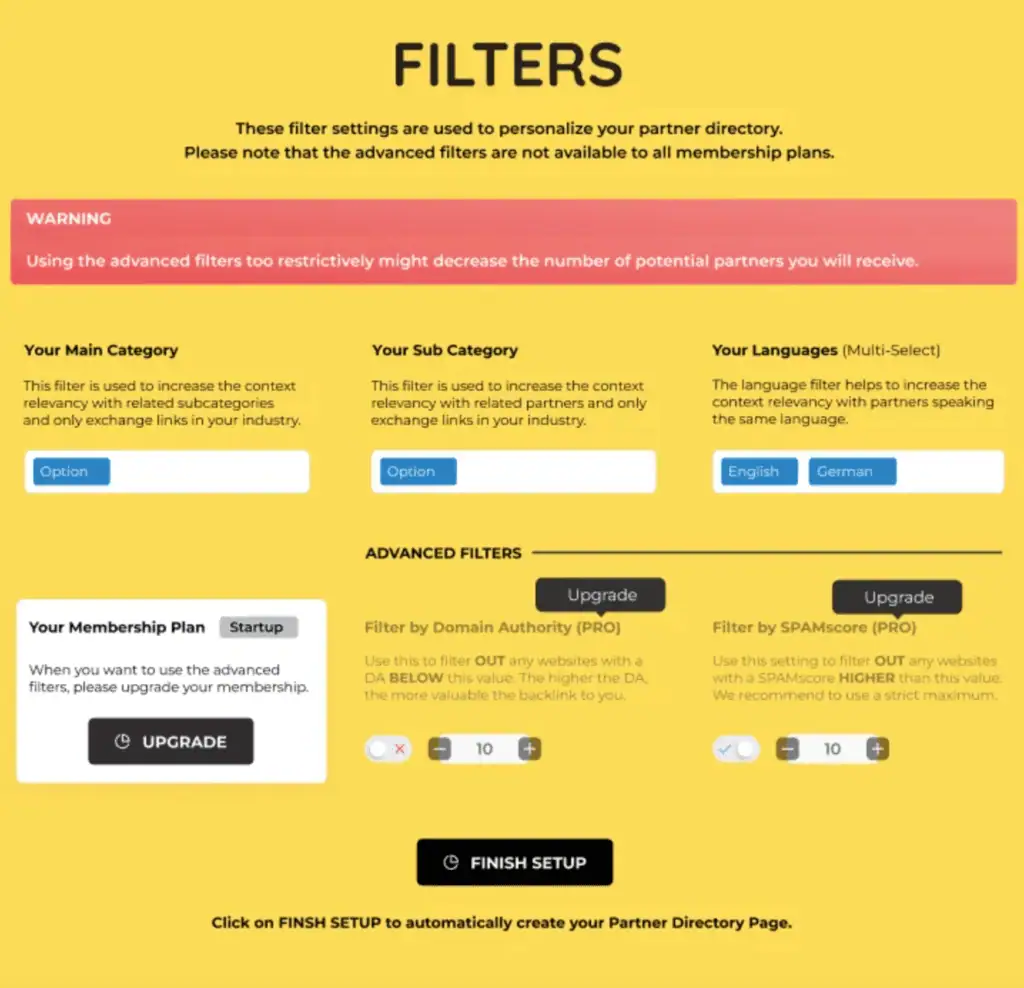 ViSPR filters