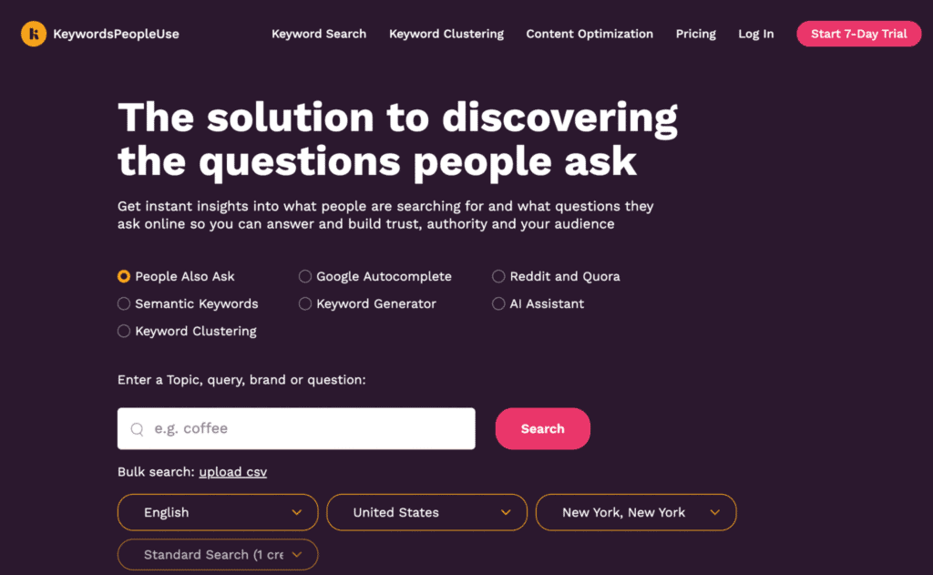 KeywordsPeopleUse tool