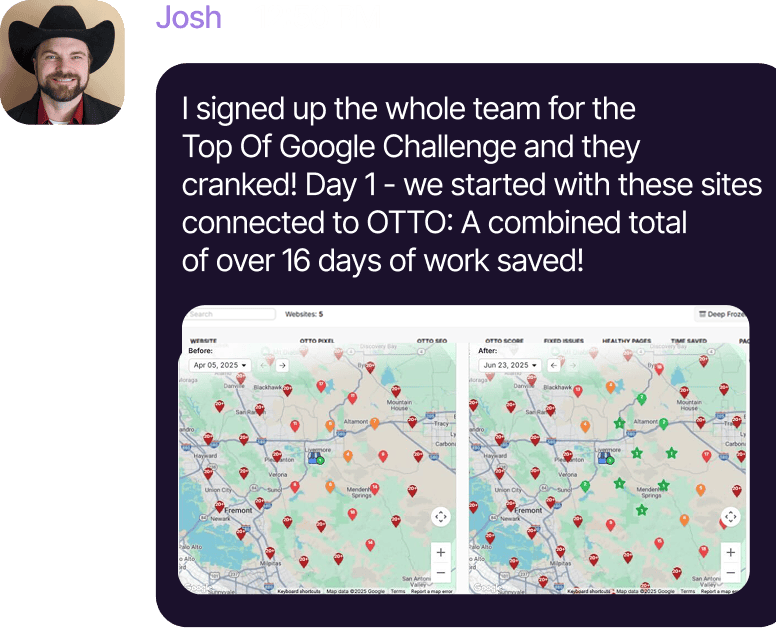 Advanced SEO software interface with map analytics and keyword tracking.