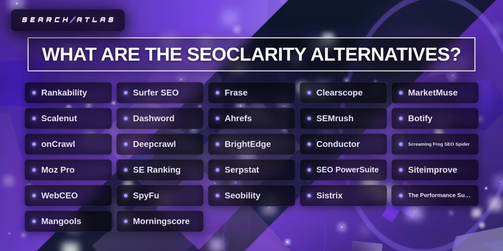 seoclarity alternative list